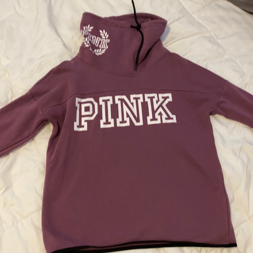 Cowl neck Pink sweatshirt